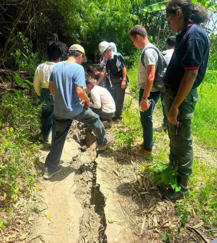 Falla geológica en Yaracuy
