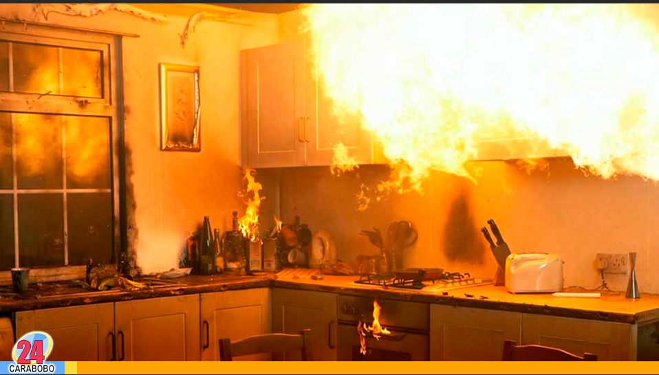 Incendio en casa