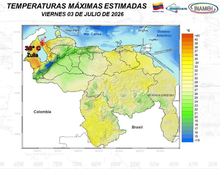 Estado del tiempo hoy 3 de julio de 2026