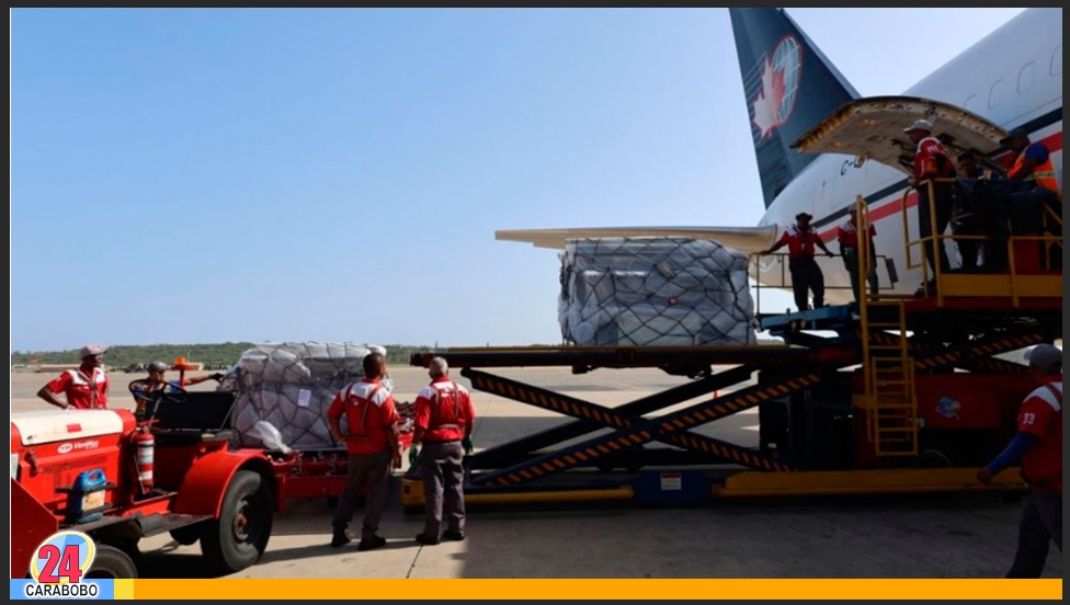 ayuda humanitaria recibió la Cruz Roja Venezolana