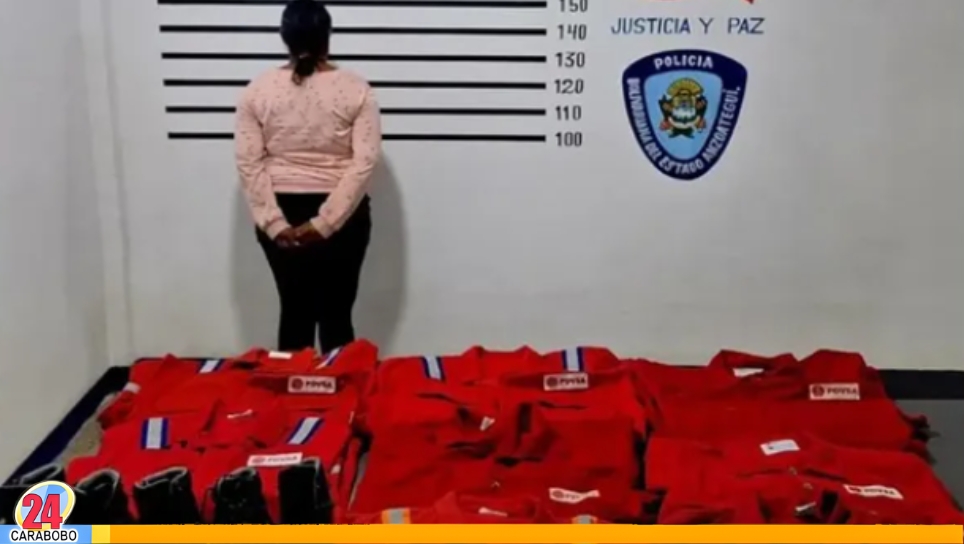 Capturada por vender uniformes de PDVSA