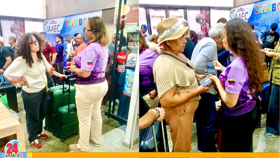 Carabobo con punto de Información en el Aeropuerto