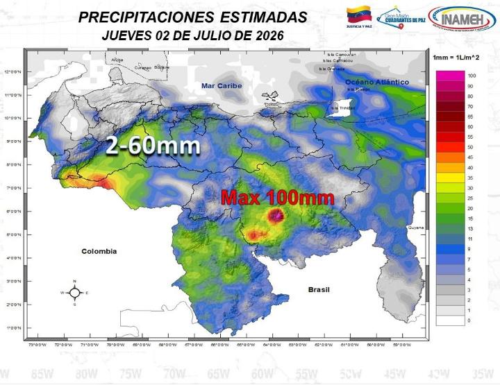 Clima hoy 2 de julio de 2026