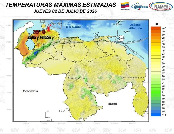 Clima hoy 2 de julio de 2026