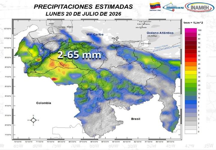 Clima hoy 20 de julio 2026
