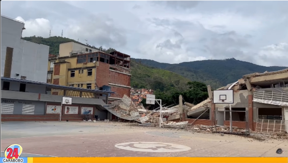 Colapsa colegio en La pastora en Caracas