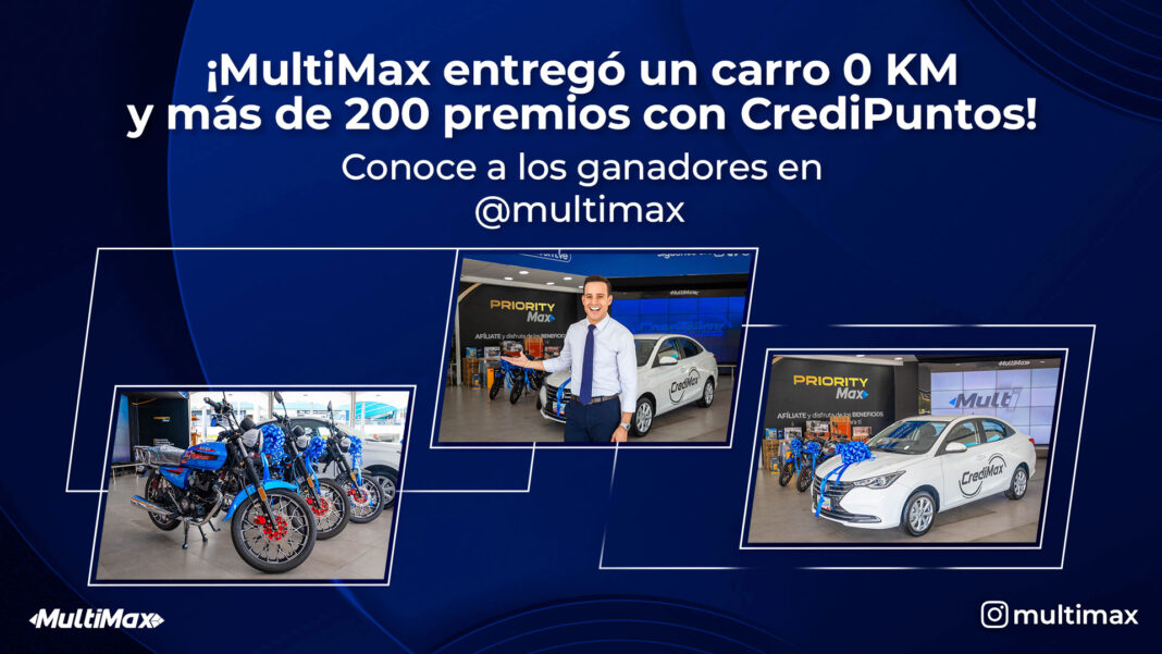 ¡MultiMax entregó un carro 0 KM y más de 200 premios con CrediPuntos!