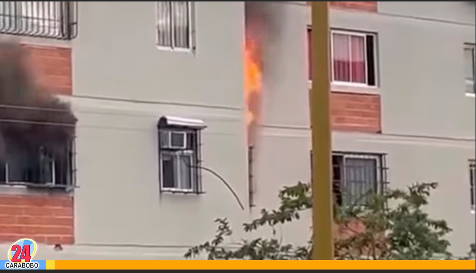 incendio en apartamento de Ciudad Chávez al sur de Valencia