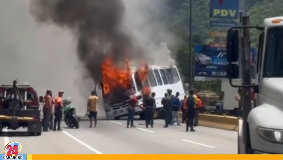 Incendio de autobús en la ARC Maitana