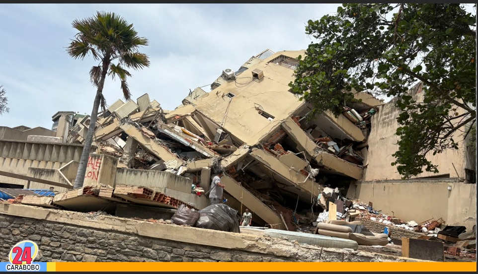 Demolición de edificios en La Guaira