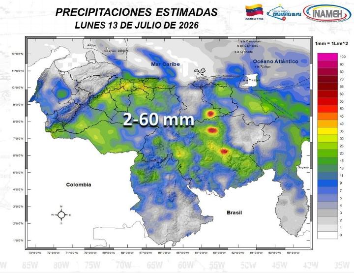 Estado del clima hoy 13 de julio de 2026