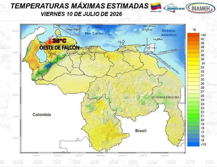 Clima hoy 10 de julio de 2026