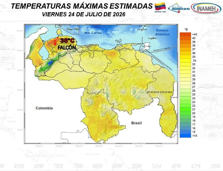clima hoy 24 de julio de 2026