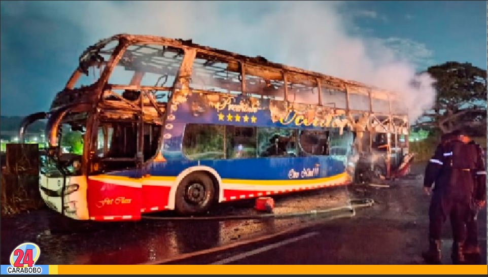 Autobús se incendió en la ARC sin dejar lesionados
