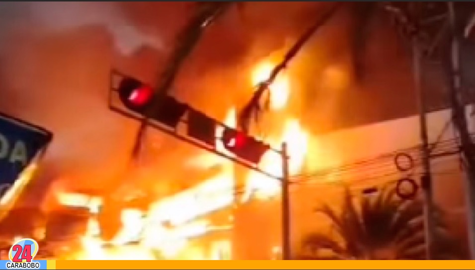 incendio en un centro comercial en Margarita