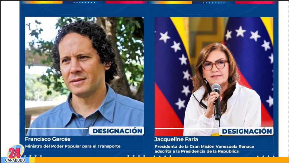 ministros para el Transporte y la Misión Venezuela Renace