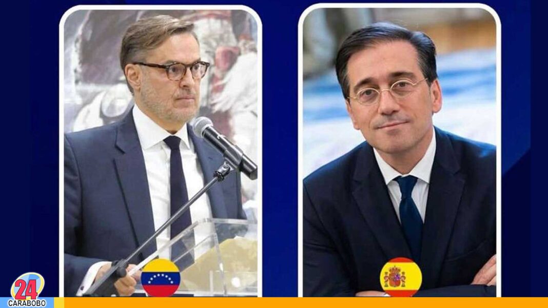 Cancilleres de Venezuela y España