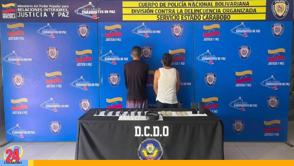 Capturada una pareja de microtraficantes en Tocuyito
