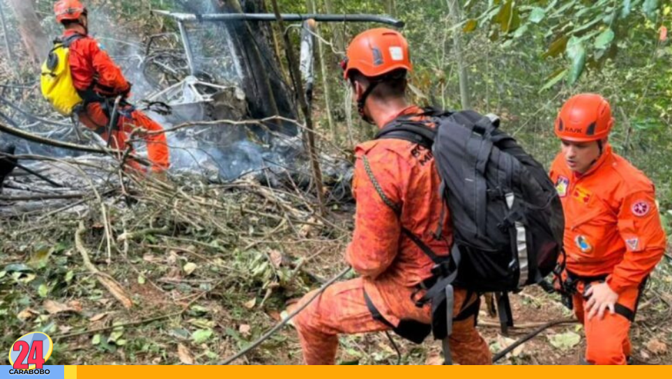 Helicóptero se estrella en Río de Janeiro