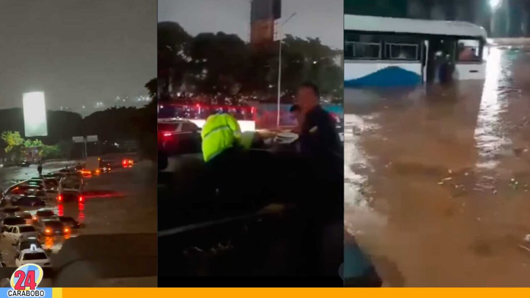 Inundación autopista Valle Coche