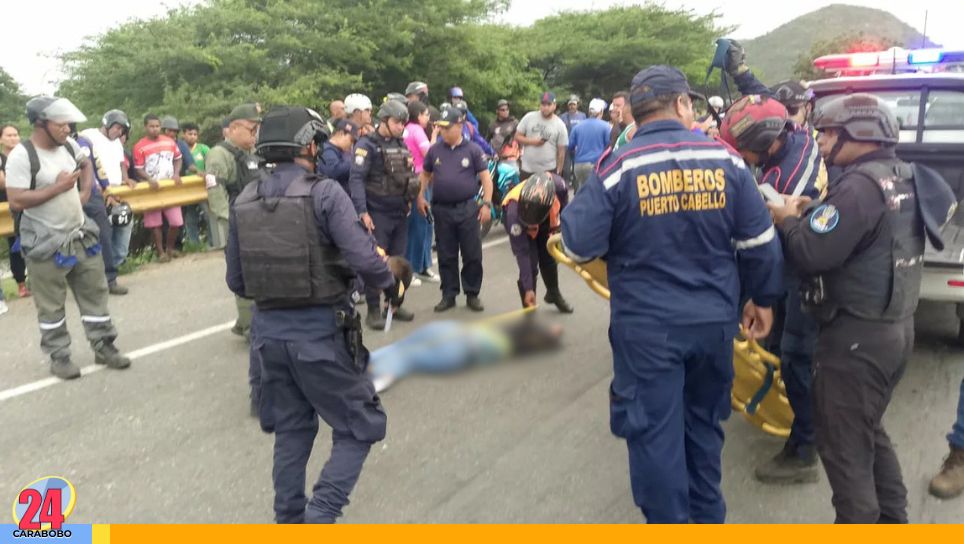 Motorizada fallece en Puerto Cabello