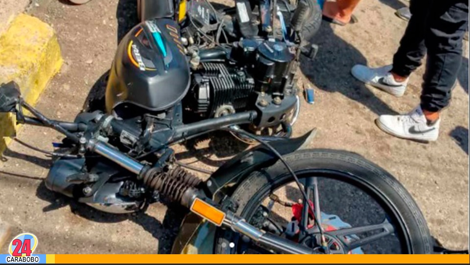 accidente de motos al sur de Valencia