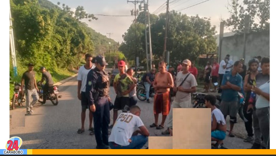 Colisión de moto y autobús en Puerto Cabello