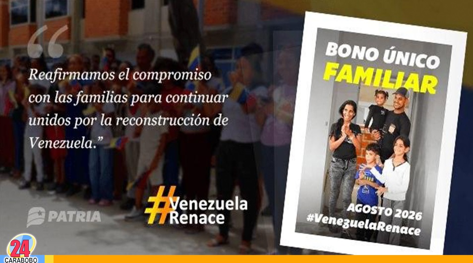 Bono unico familiar de agosto