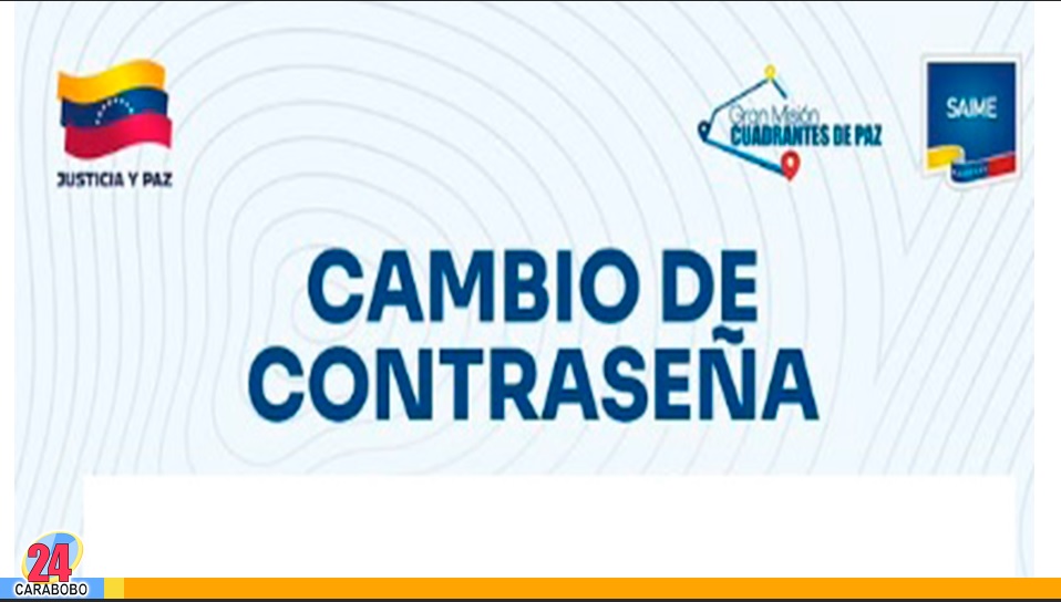 Cambiar tu clave en la plataforma del SAIME