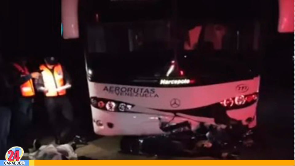 pareja falleció en la Autopista Lara Trujillo