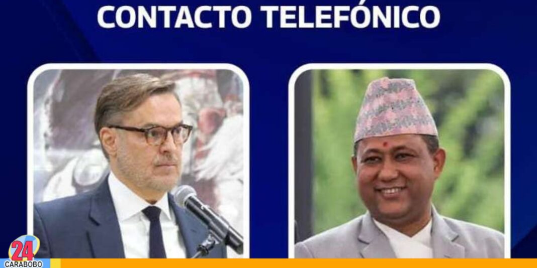 Cancillería venezolana apoyo Nepal