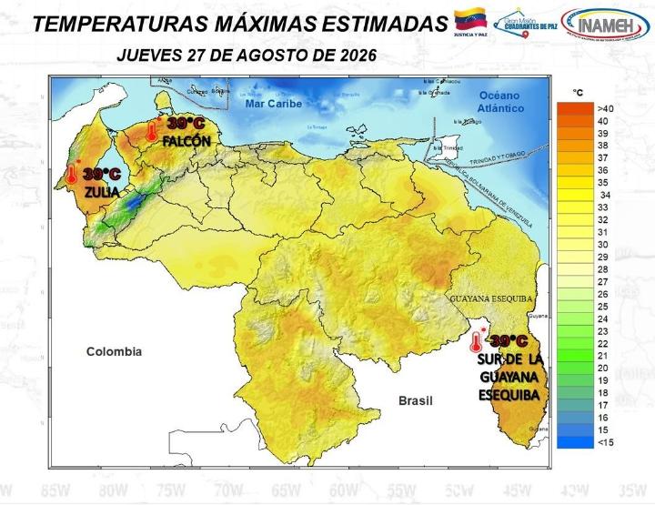 Clima hoy 27 de agosto de 2026