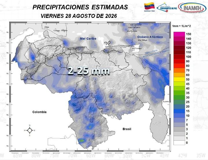 clima hoy 28 de agosto de 2026