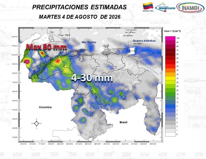 clima hoy 4 de agosto de 2026