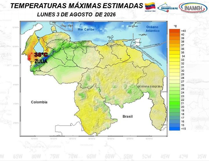 Estado del clima hoy 3 de agosto de 2026