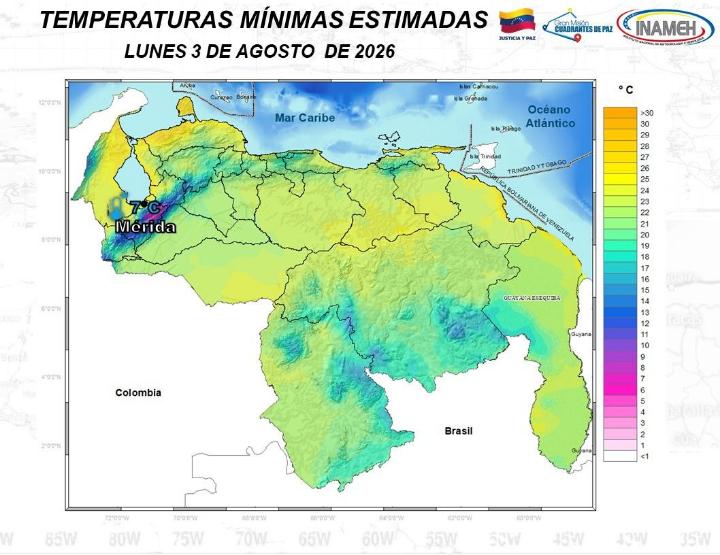 Estado del clima hoy 3 de agosto de 2026