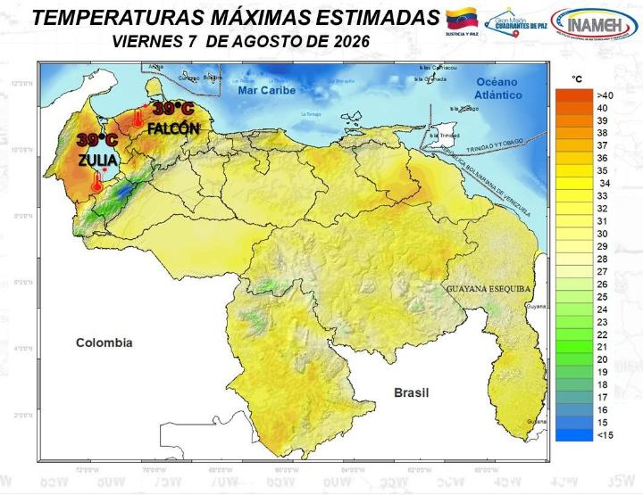 Clima hoy 7 de agosto de 2026