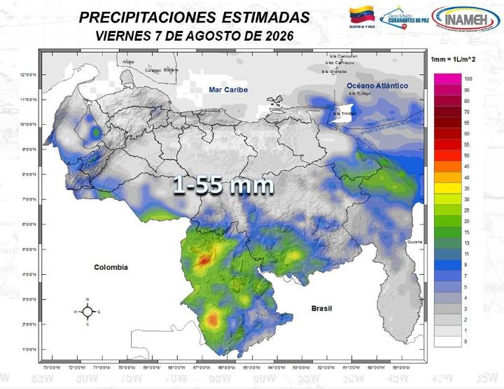 Clima hoy 7 de agosto de 2026
