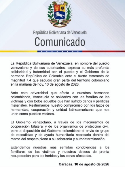 solidaridad a Colombia