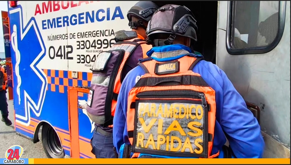 Derrape de moto en la Autopista Circunvalación Este