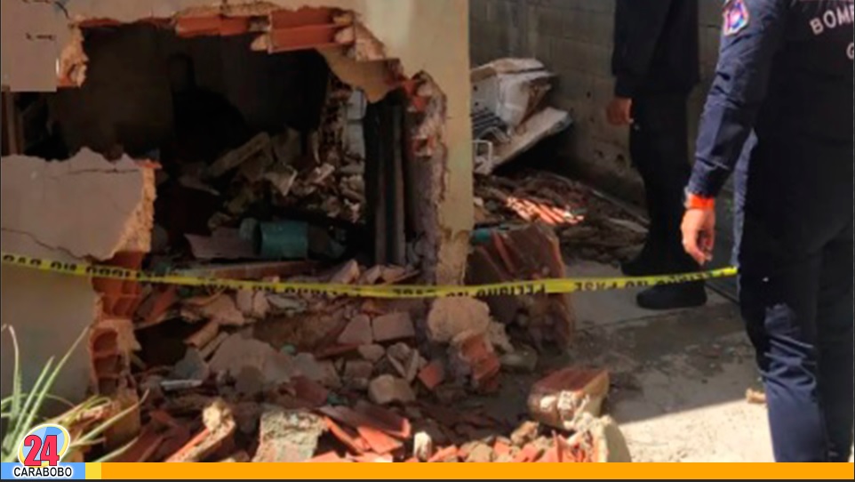 Explosión de cilindro gas vehicular en Los Guayos