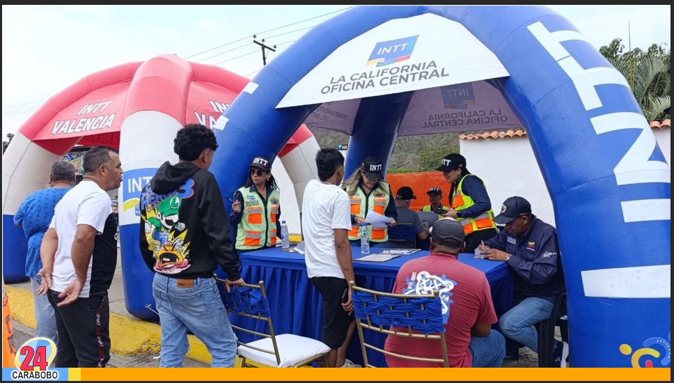 Operativos del INTT en Carabobo