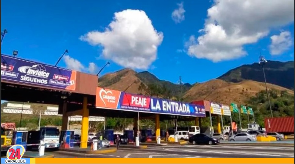 Tarifas de los peajes en Venezuela en agosto