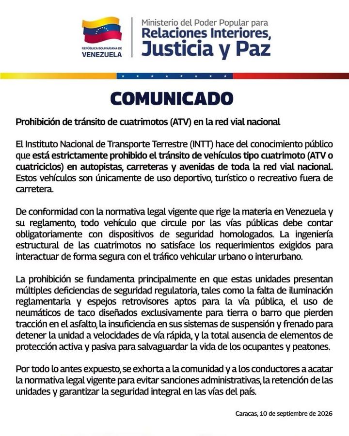 CUATRIMOTOS EN EL PAÍS
