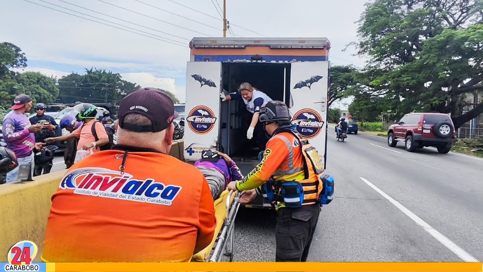 Atienden motorizado en la Autopista Sur