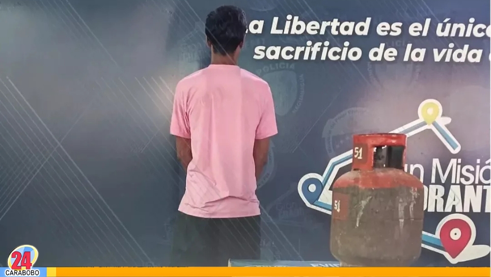 Capturado por hurtar una bombona en Naguanagua