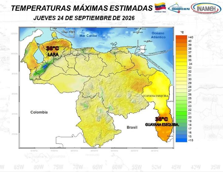 Clima hoy 24 de septiembre de 2026