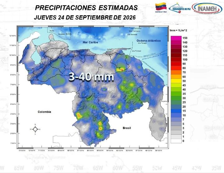 Clima hoy 24 de septiembre de 2026