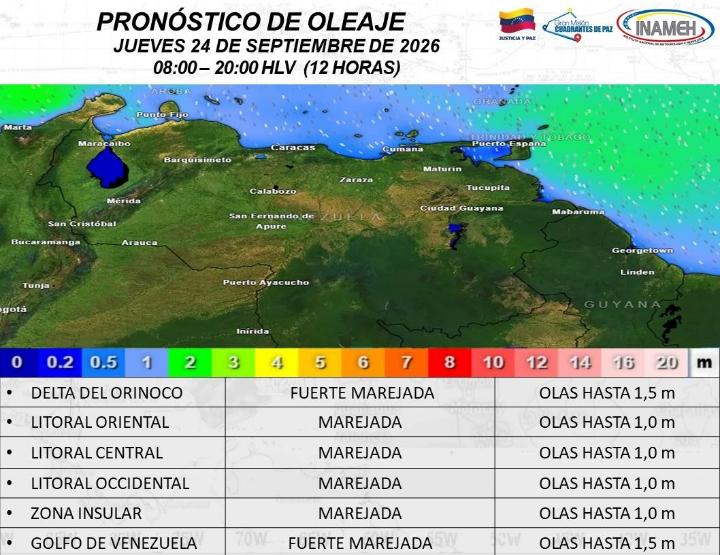 Clima hoy 24 de septiembre de 2026