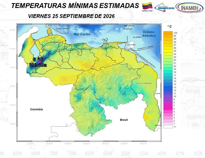 Clima hoy 25 de septiembre de 2026